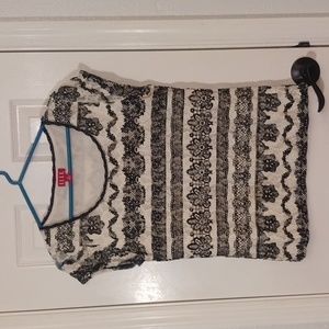 Elle White And Black Blouse